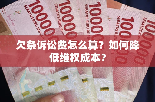 济南欠条诉讼费怎么算？如何降低维权成本？