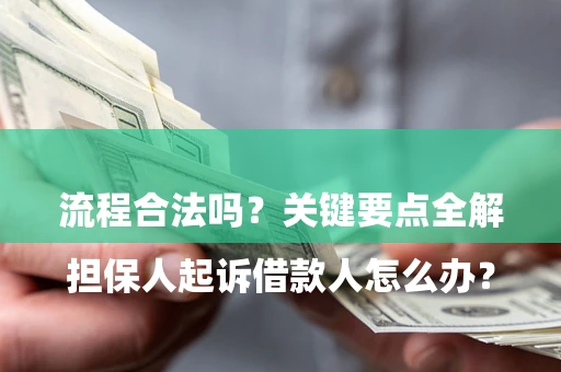 济南

担保人起诉借款人怎么办？流程合法吗？关键要点全解析